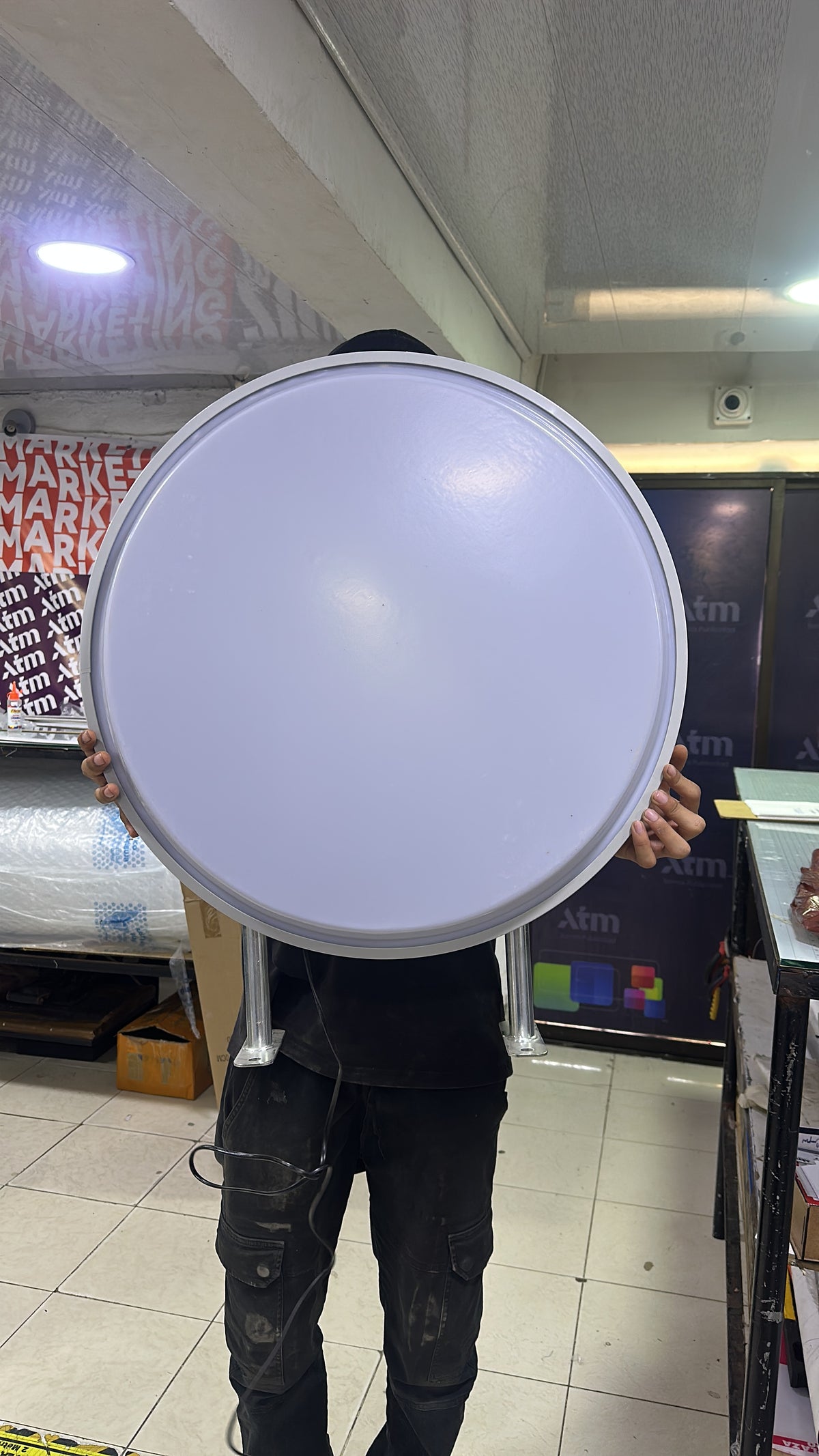 Aviso Luminoso Redondo Personalizado | Rompetráfico