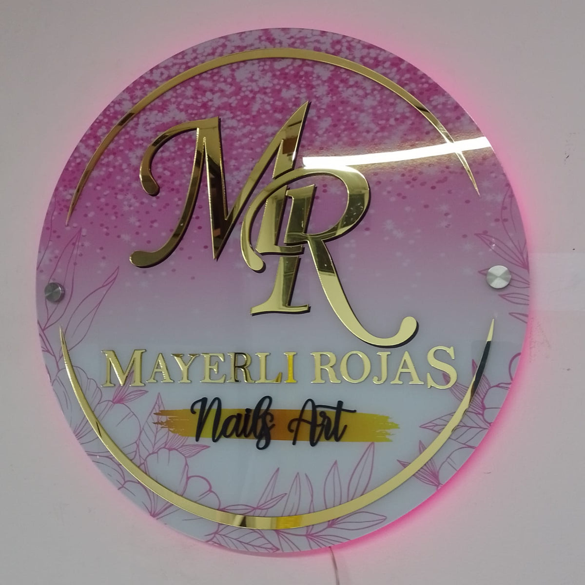 LOGOTIPO CIRCULAR ACRILICO