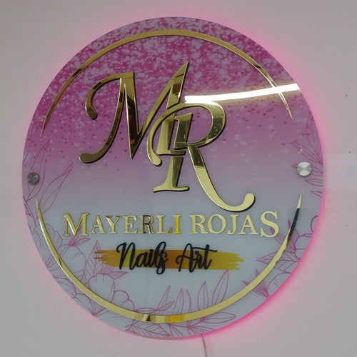 LOGOTIPO CIRCULAR ACRILICO