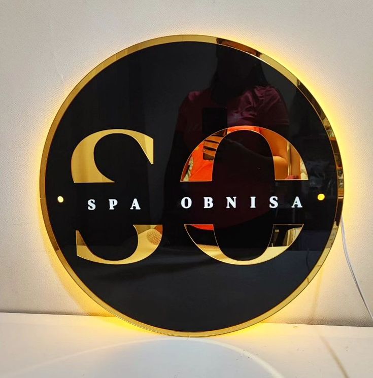 LOGOTIPO CIRCULAR ACRILICO