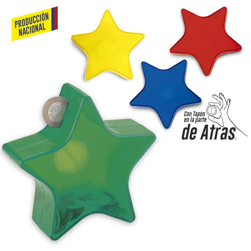 Alcancia Estrella 13,5 Cm Produccion Nacional