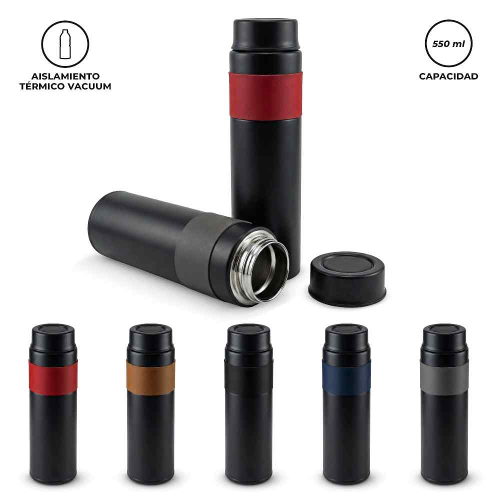 Botilito Metalico Concord Negro 550ml