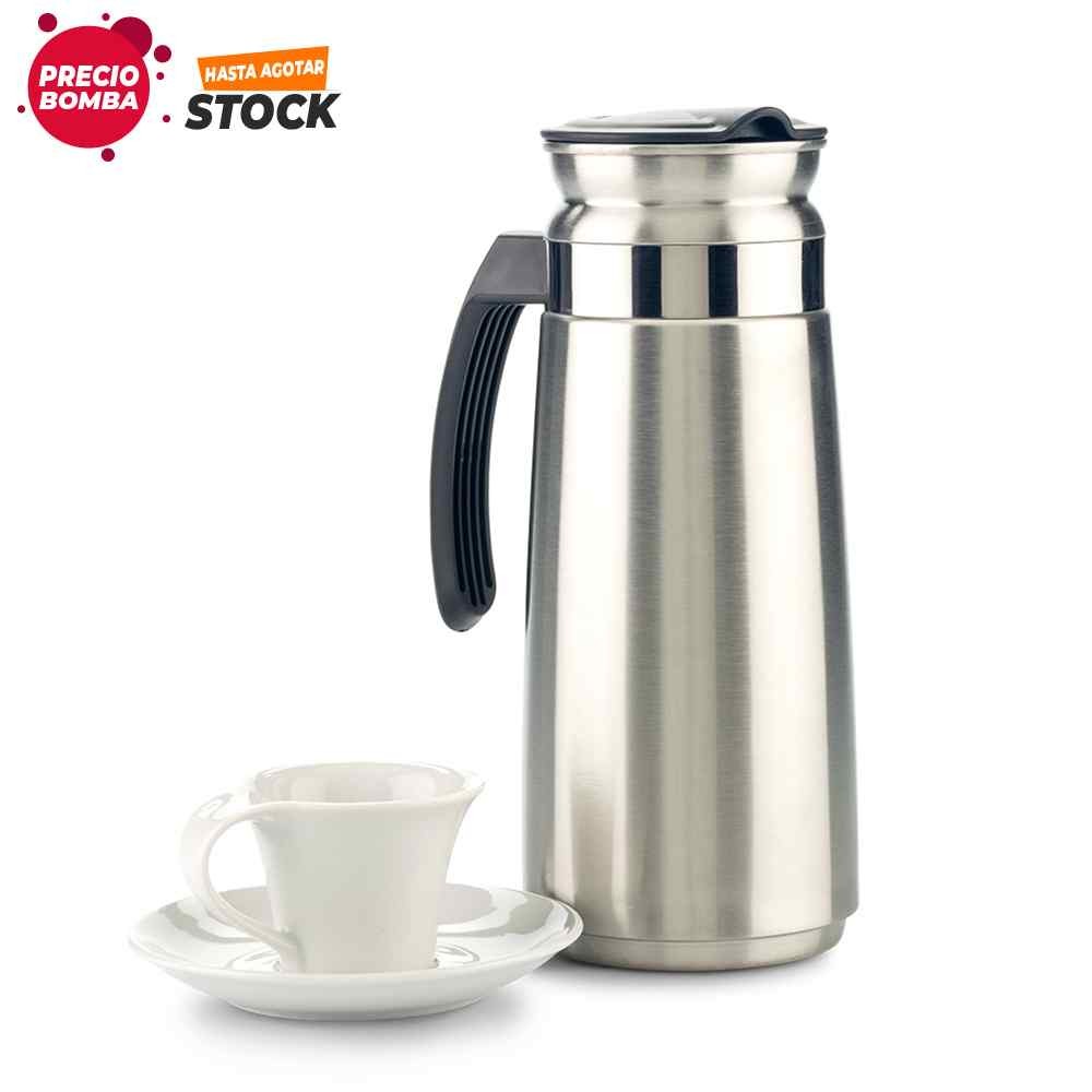 Jarra Cafetera en Acero Inoxidable Coffe 1.3 L