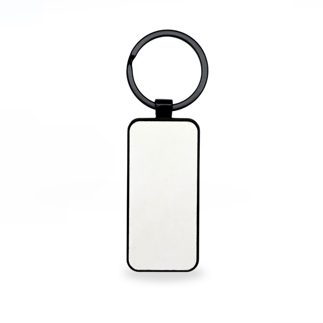Llavero Sublimacion Rectangular Black