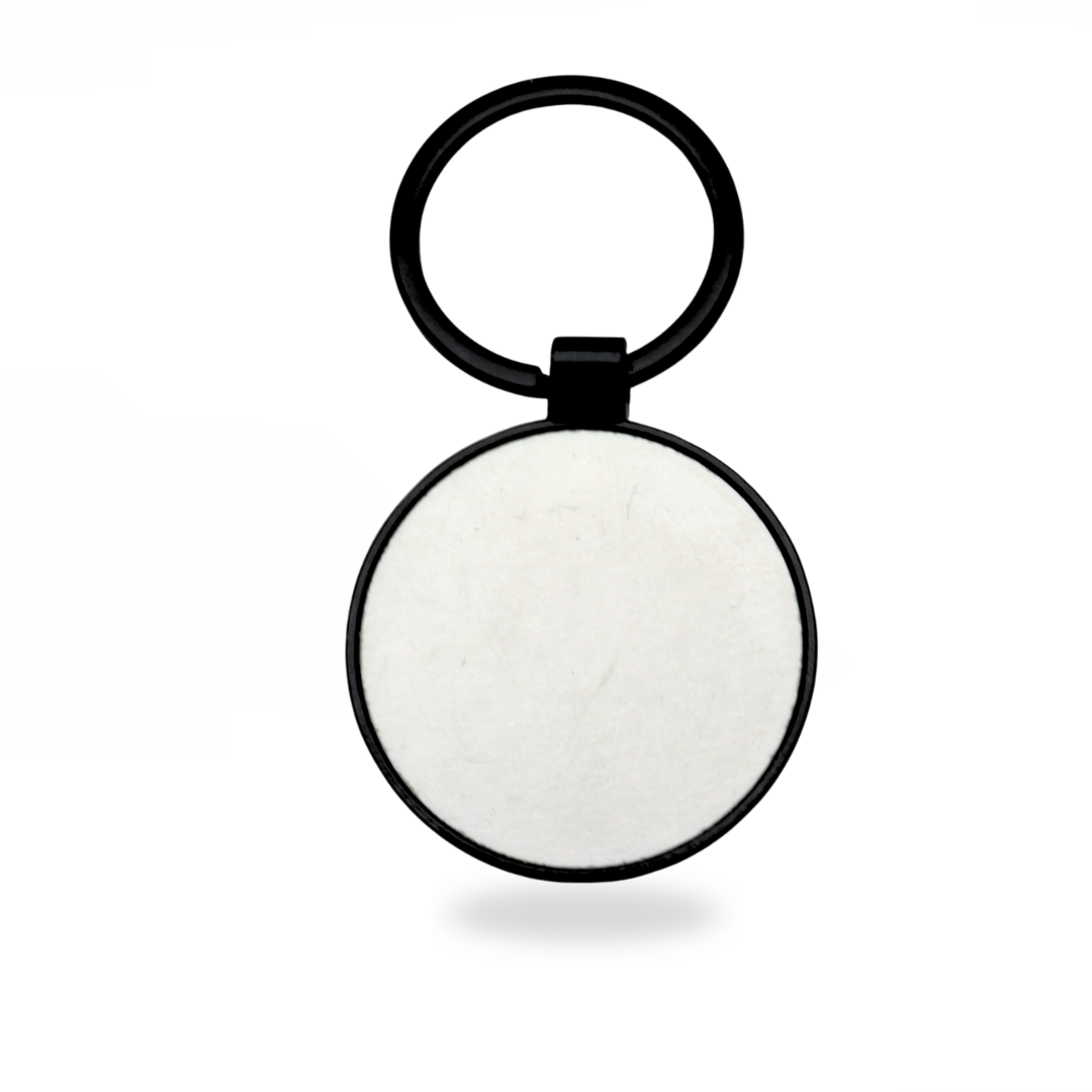 Llavero Sublimacion Redondo Black