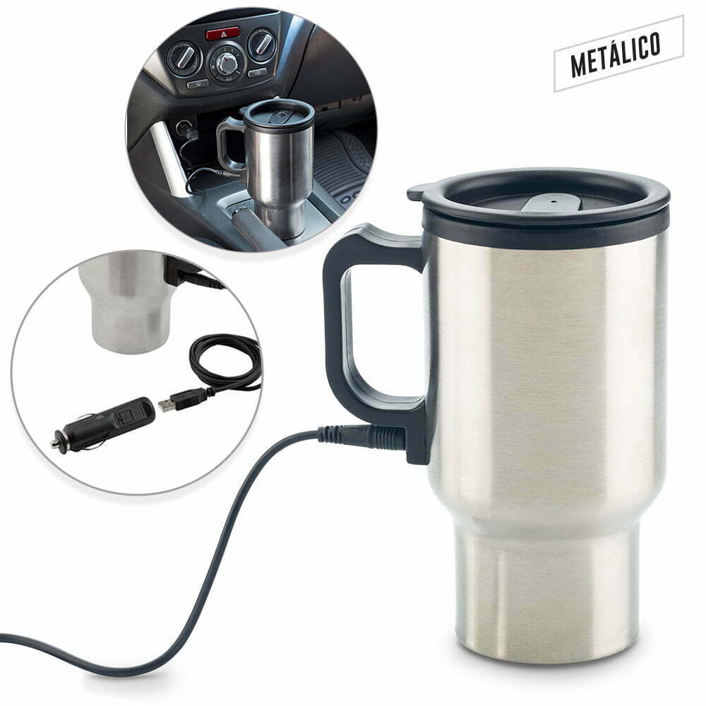 Mug Metalico Warmer 450 Ml