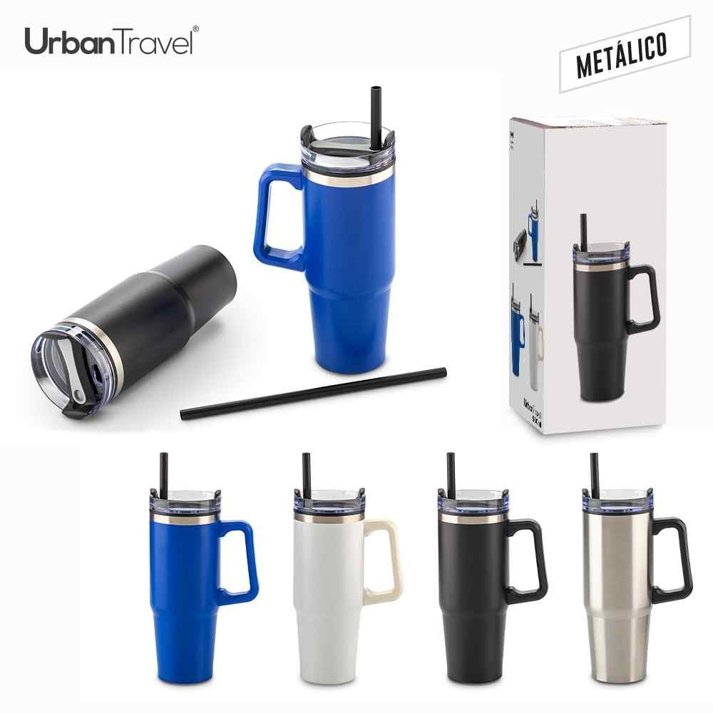 Mug Metalico y Plastico Chester Urban Travel 900ml
