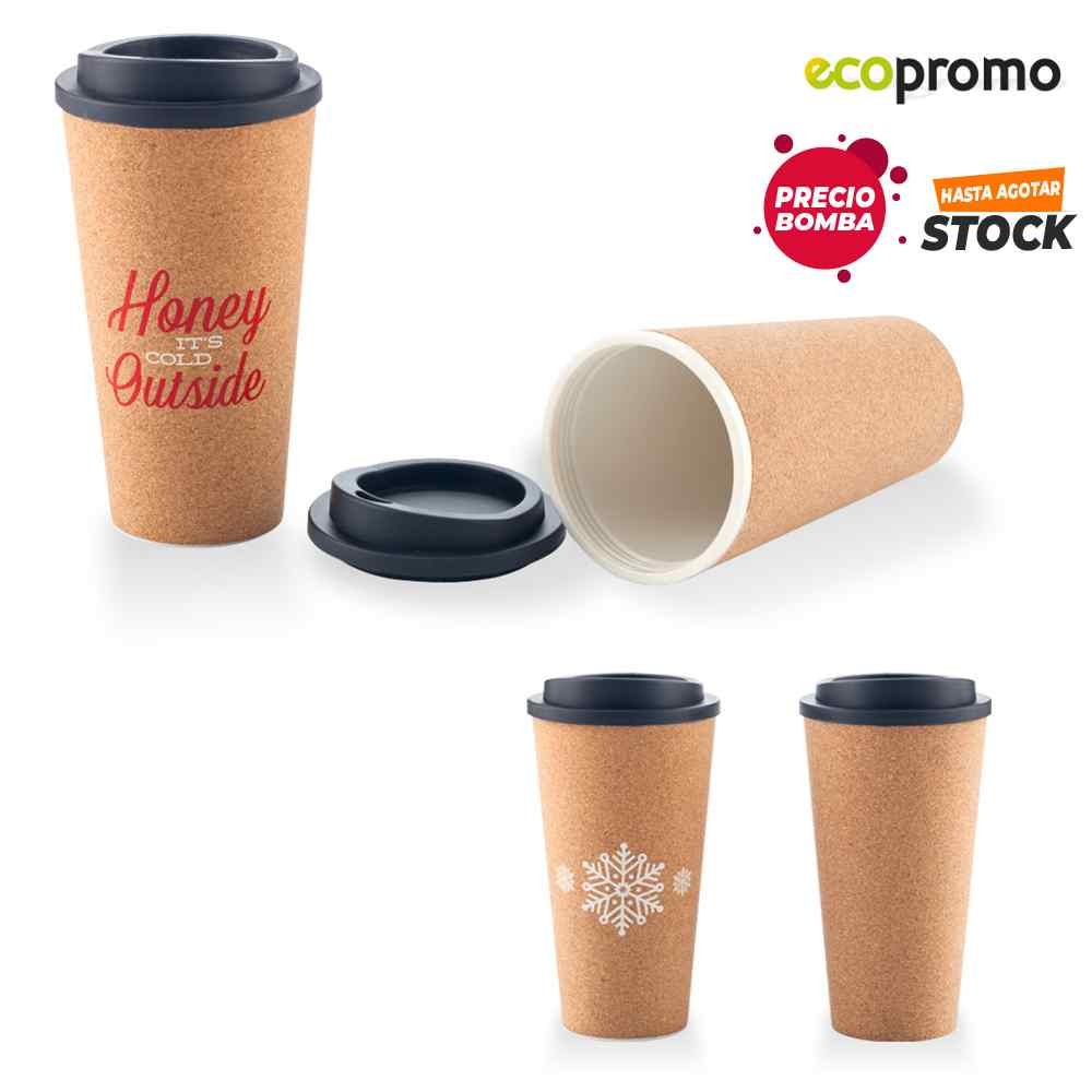Mug Plastico con Corcho 16 Oz