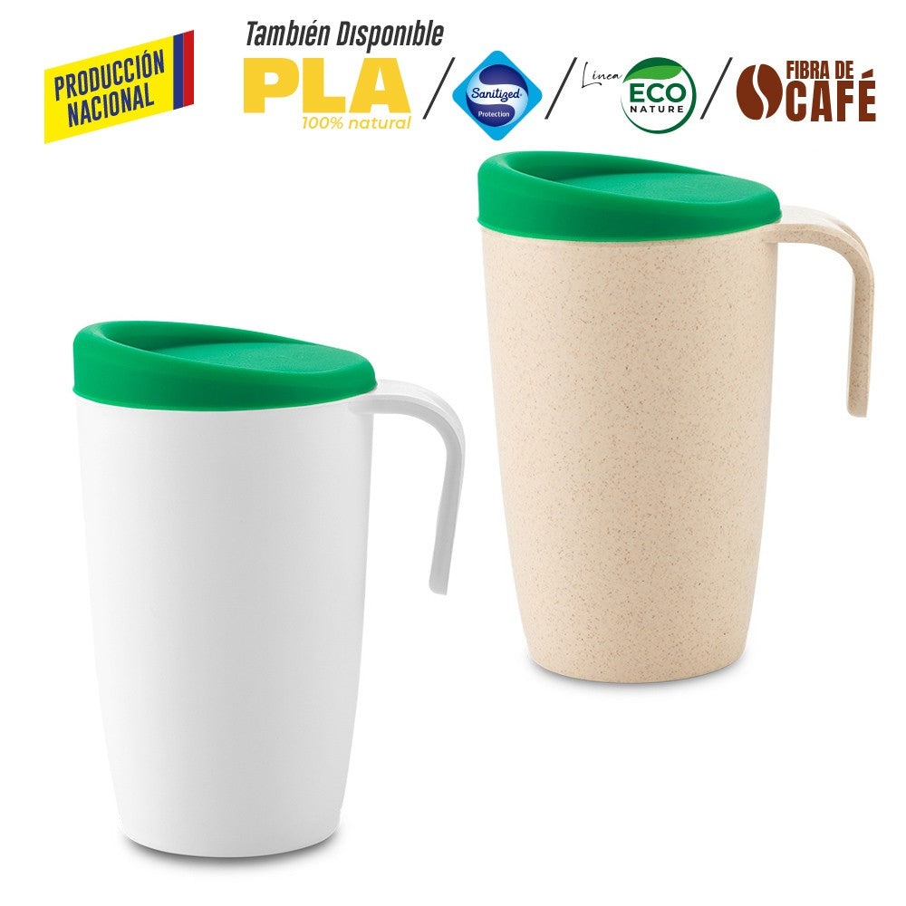 Mug Plastico Newport 480 Ml con Tapa