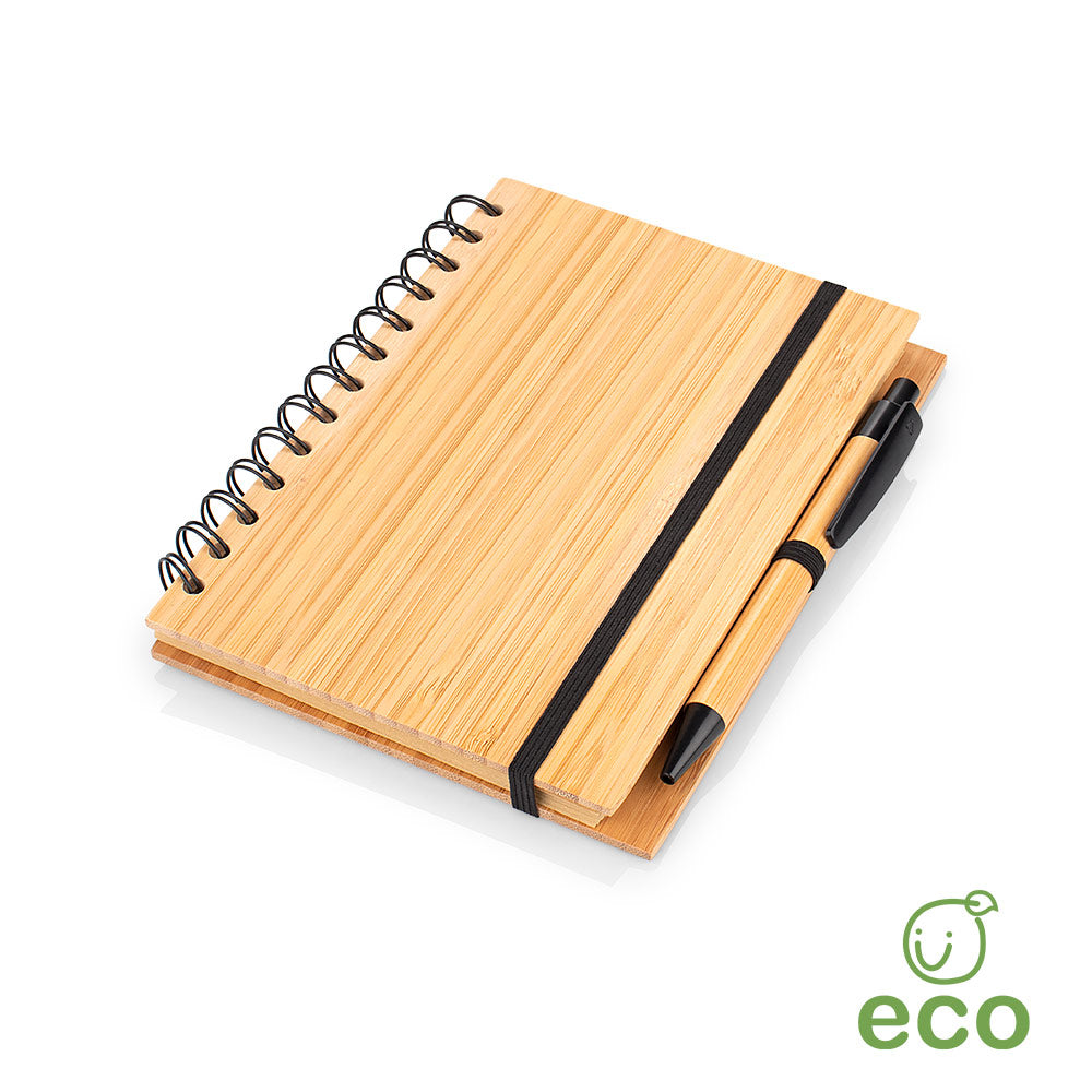 Libreta Bambu Modern con Boligrafo