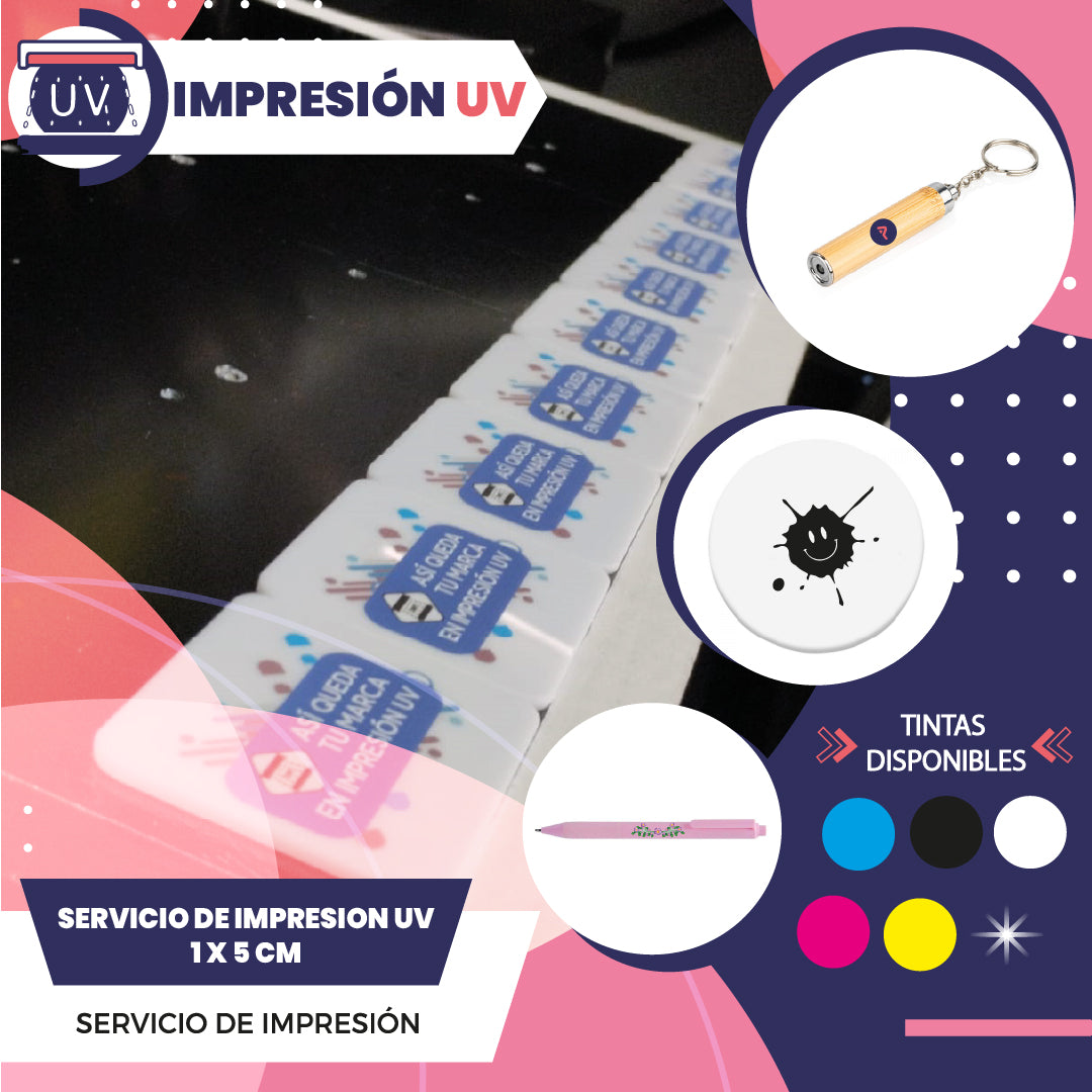 Servicio de Impresion Uv 1 x 5 Cm