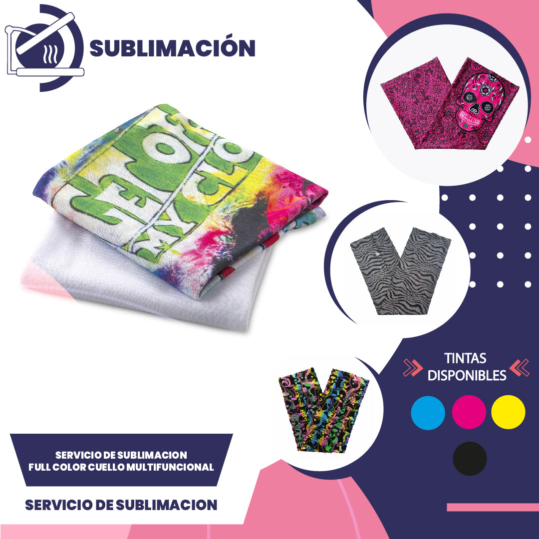 Servicio de Sublimacion Full Color Cuello Multifuncional