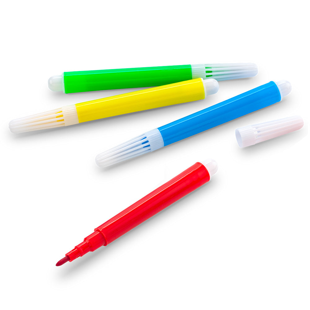Set de 4 Mini Marcadores en Tinta Lavable