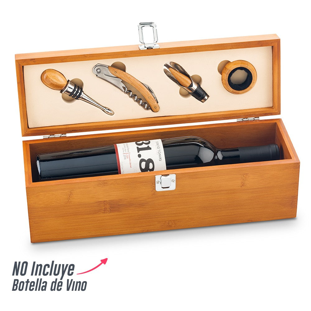 Set de Vino en Bambu Ii