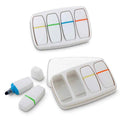 Set x 4 de Resaltador en Cera Adam con Estuche
